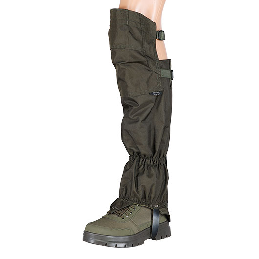 MFH Gamaschen extralang Overknee mit Rei�verschluss oliv Bild 5