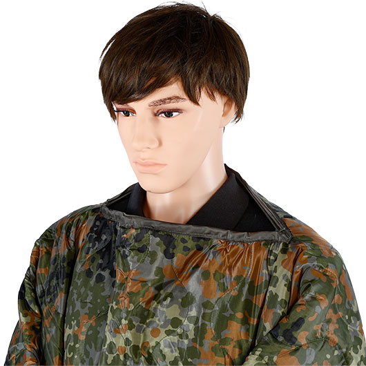 Mil-Tec Steppdecke Poncho Liner Multifunktion flecktarn Bild 5
