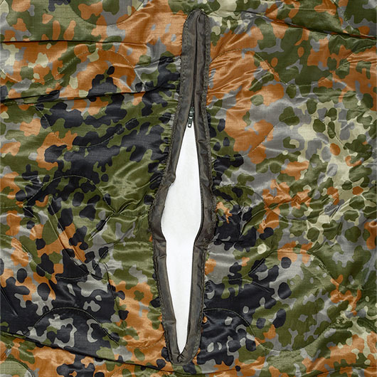 Mil-Tec Steppdecke Poncho Liner Multifunktion flecktarn Bild 9