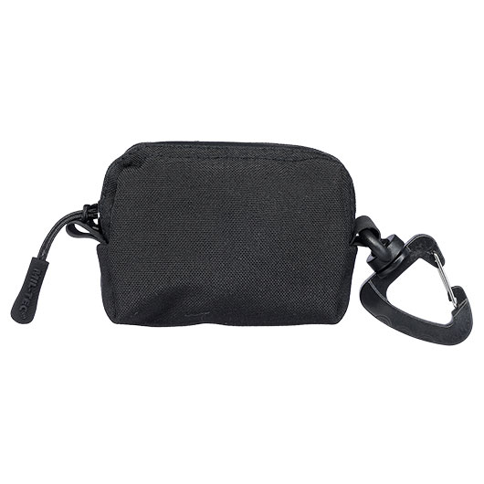 MIL-TEC Praktische Mini-Tasche mit Rei�verschluss und Karabiner schwarz Bild 1
