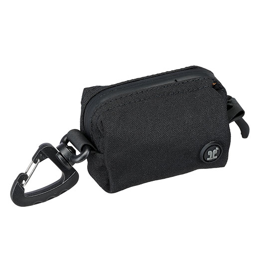 MIL-TEC Praktische Mini-Tasche mit Rei�verschluss und Karabiner schwarz Bild 2