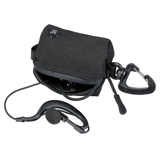 MIL-TEC Praktische Mini-Tasche mit Rei�verschluss und Karabiner schwarz Bild 5