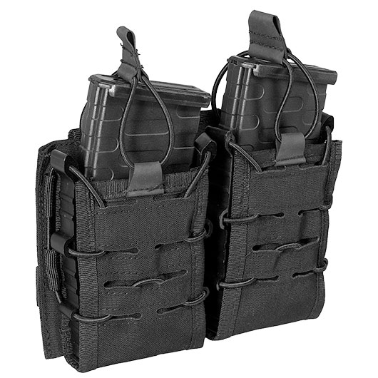 Mil-Tec Magazintasche Open Top Flex Double schwarz Bild 4