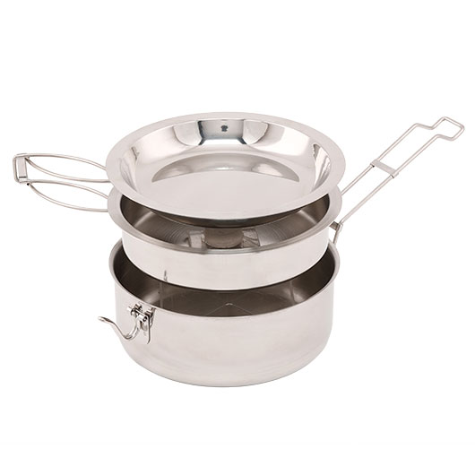 Origin Outdoors Edelstahlkochset Snap-Pack 3 Teile