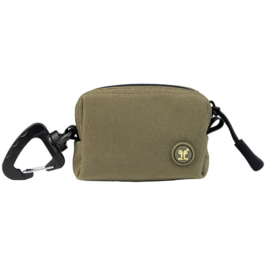 MIL-TEC Praktische Mini-Tasche mit Rei�verschluss und Karabiner schwarz
