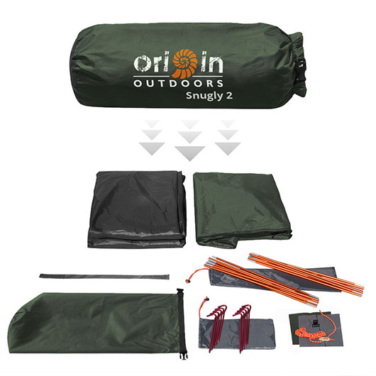 Origin Outdoors Zelt Snugly 2 Personen dunkelgr�n Bild 10