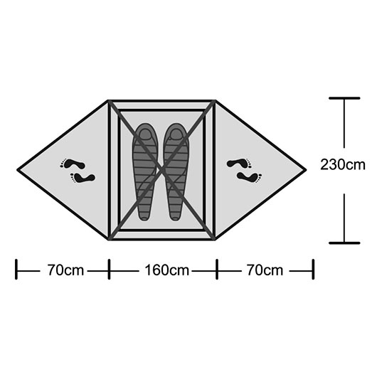 Origin Outdoors Zelt Snugly 2 Personen dunkelgr�n Bild 9