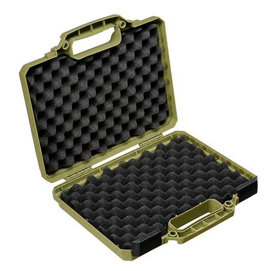 MAX Tactical Pistol Hard Case Pistolenkoffer 30 x 26 x 8,8 cm Waben-Schaumstoff oliv Bild 6