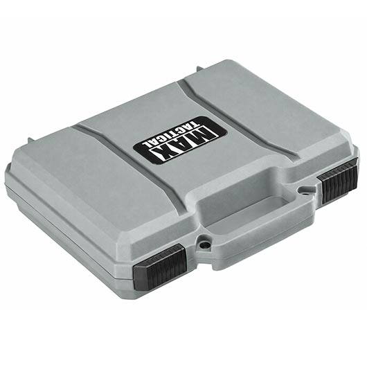 MAX Tactical Pistol Hard Case Pistolenkoffer 30 x 26 x 8,8 cm Waben-Schaumstoff grau