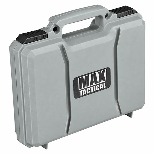 MAX Tactical Pistol Hard Case Pistolenkoffer 30 x 26 x 8,8 cm Waben-Schaumstoff grau Bild 1