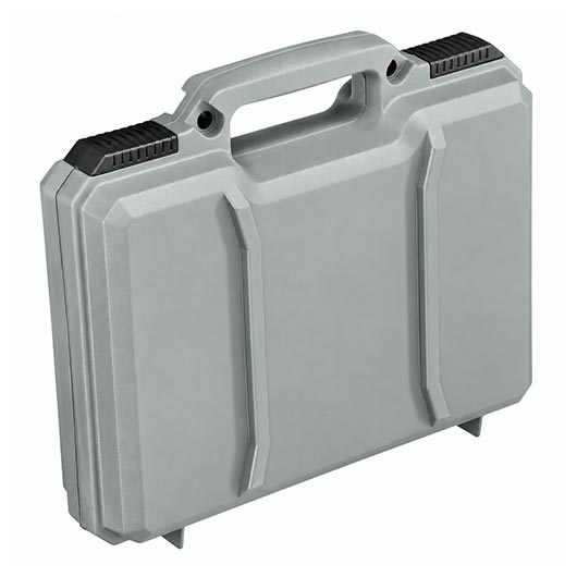 MAX Tactical Pistol Hard Case Pistolenkoffer 30 x 26 x 8,8 cm Waben-Schaumstoff grau Bild 2