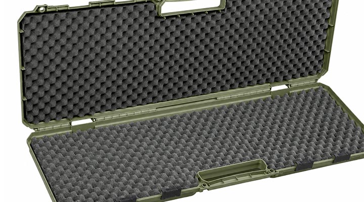 MAX Tactical Hard Case Waffenkoffer 100 x 35 x 10 cm Waben-Schaumstoff dark oliv Bild 4