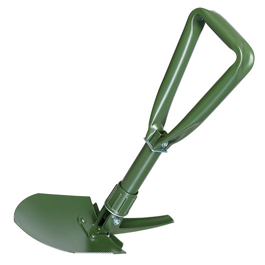 Mil-Tec Mini Dreifachspaten mit Tasche oliv Bild 2