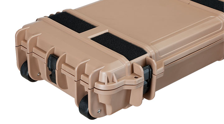 Nuprol Large Hard Case Waffenkoffer / Trolley 139 x 39,5 x 16 cm Waben-Schaumstoff tan - Velcro Edition Bild 7