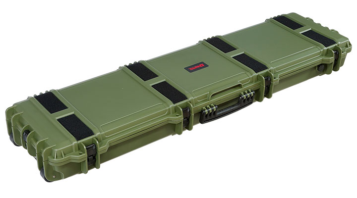 Nuprol Large Hard Case Waffenkoffer / Trolley 139 x 39,5 x 16 cm Waben-Schaumstoff oliv - Velcro Edition