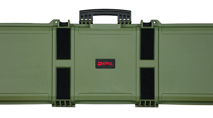 Nuprol Large Hard Case Waffenkoffer / Trolley 139 x 39,5 x 16 cm Waben-Schaumstoff oliv - Velcro Edition Bild 10