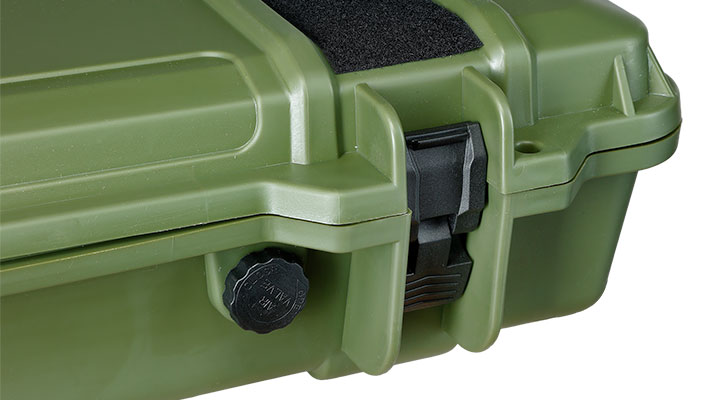 Nuprol Large Hard Case Waffenkoffer / Trolley 139 x 39,5 x 16 cm Waben-Schaumstoff oliv - Velcro Edition Bild 9