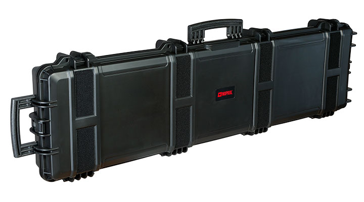 Nuprol Large Hard Case Waffenkoffer / Trolley 139 x 39,5 x 16 cm Waben-Schaumstoff schwarz - Velcro Edition Bild 1