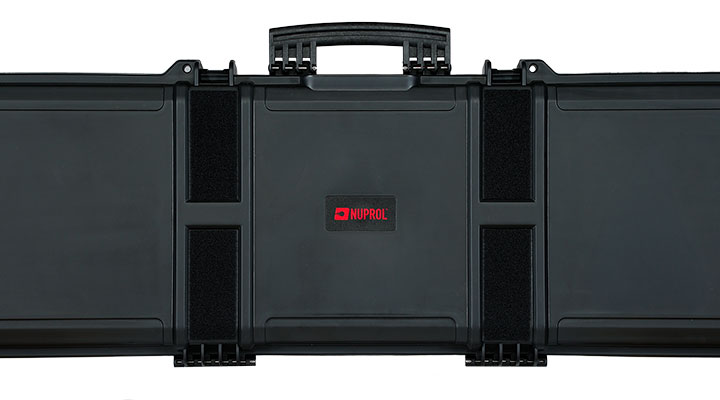 Nuprol Large Hard Case Waffenkoffer / Trolley 139 x 39,5 x 16 cm Waben-Schaumstoff schwarz - Velcro Edition Bild 10