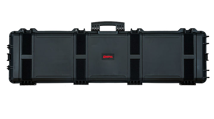 Nuprol Large Hard Case Waffenkoffer / Trolley 139 x 39,5 x 16 cm Waben-Schaumstoff schwarz - Velcro Edition Bild 2