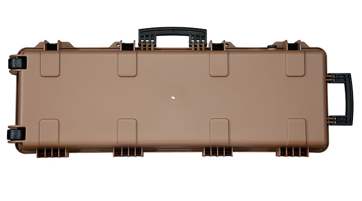 Nuprol Large Hard Case Waffenkoffer / Trolley 109 x 39,5 x 16 cm Waben-Schaumstoff tan - Velcro Edition Bild 3