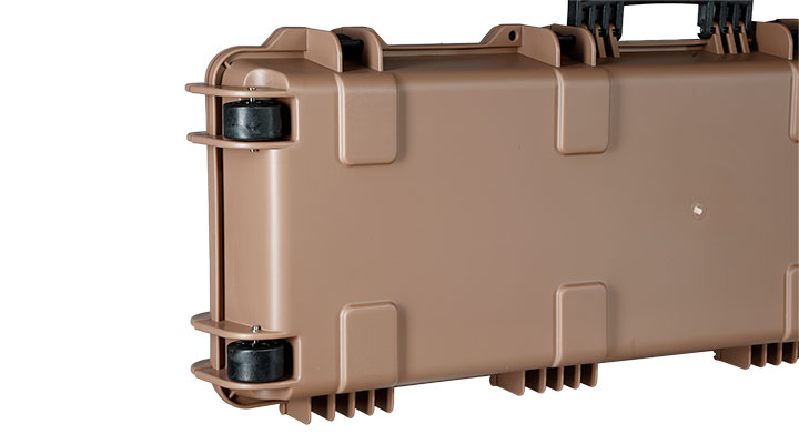 Nuprol Large Hard Case Waffenkoffer / Trolley 109 x 39,5 x 16 cm Waben-Schaumstoff tan - Velcro Edition Bild 8