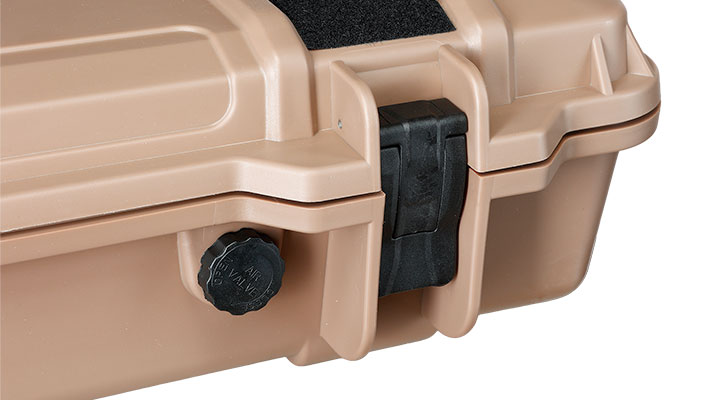Nuprol Large Hard Case Waffenkoffer / Trolley 109 x 39,5 x 16 cm Waben-Schaumstoff tan - Velcro Edition Bild 9