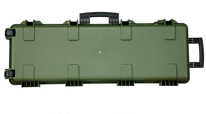 Nuprol Large Hard Case Waffenkoffer / Trolley 109 x 39,5 x 16 cm Waben-Schaumstoff oliv - Velcro Edition Bild 3