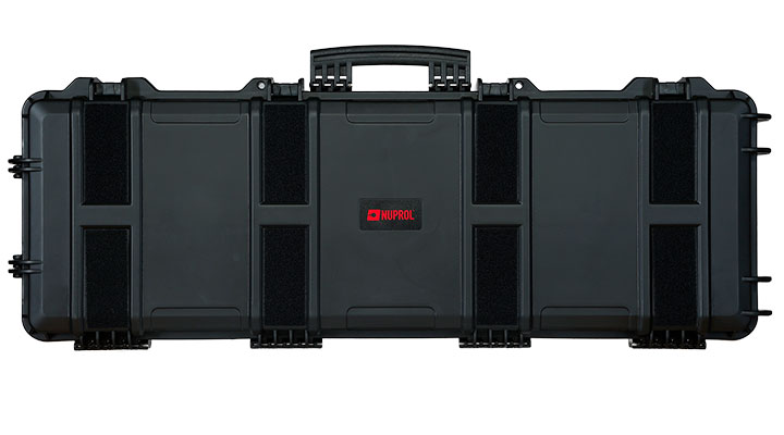 Nuprol Large Hard Case Waffenkoffer / Trolley 109 x 39,5 x 16 cm Waben-Schaumstoff schwarz - Velcro Edition Bild 2