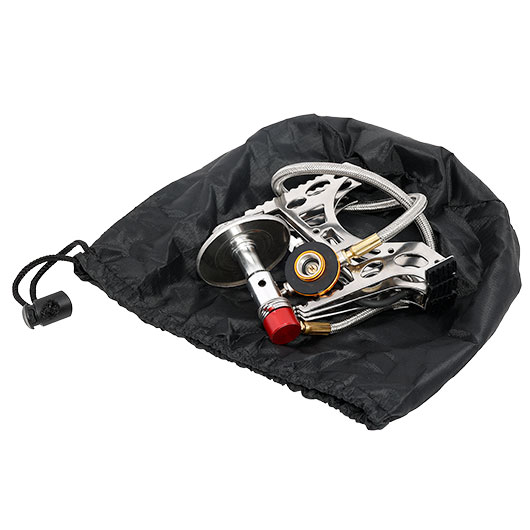 Fox Outdoor klappbarer Gaskocher mit Schlauch und Piezo-Z�ndung Bild 8