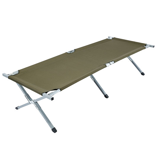 Mil-Tec Feldbett US Typ Stahl 190 x 65 cm mit Tasche oliv