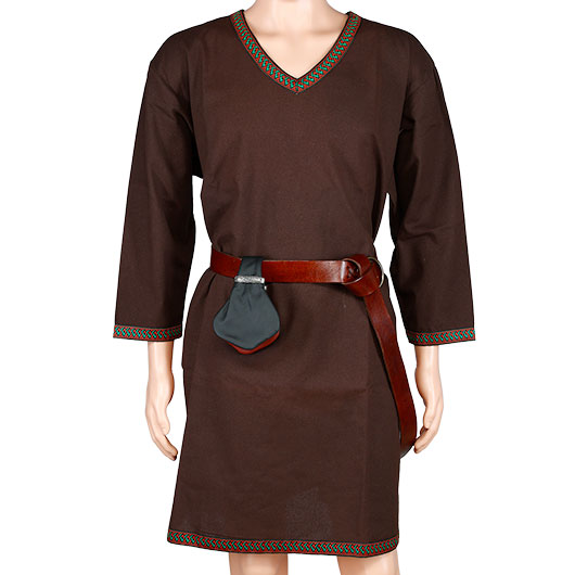 Mittelalterliche Geldkatze schwarz-rotbraun Bild 6