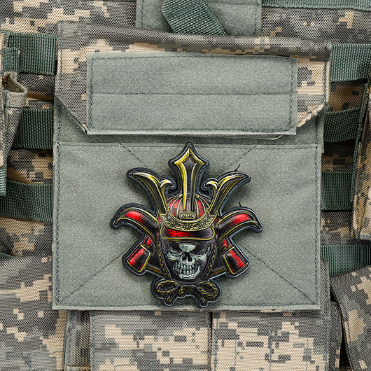 101INC Skull Patch Samurai mit Klettr�ckseite Bild 4