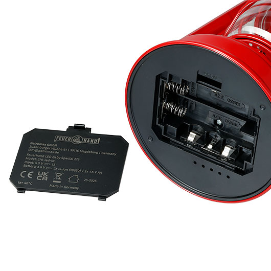 Feuerhand LED Laterne Baby Special 276 mit Dimmfunktion rot Bild 9