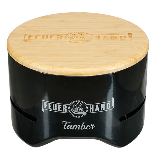 Feuerhand Tischgrill Tamber inkl. 140 g Kohle-Starterpack schwarz