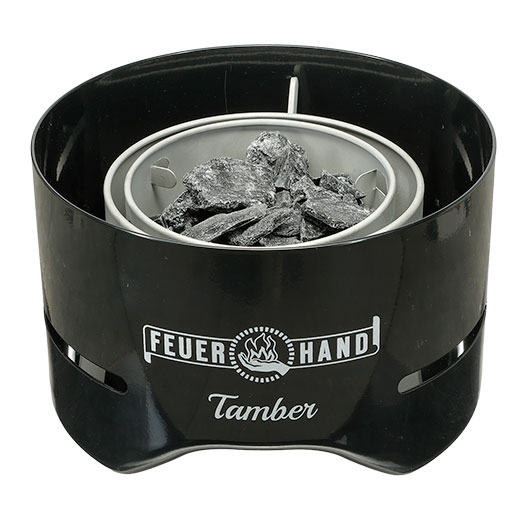 Feuerhand Tischgrill Tamber inkl. 140 g Kohle-Starterpack schwarz Bild 4