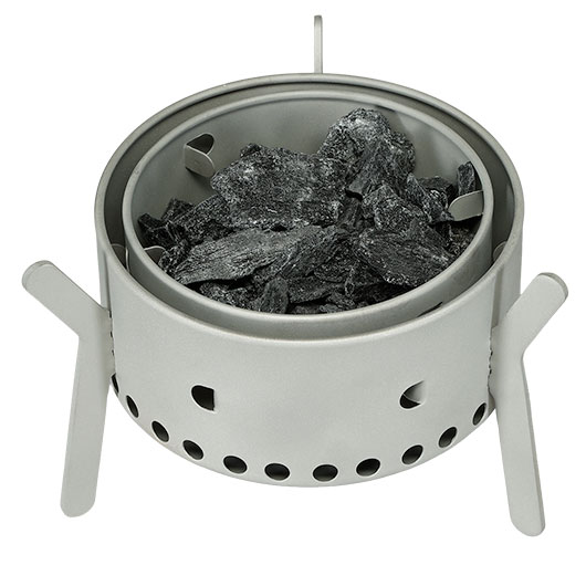 Feuerhand Tischgrill Tamber inkl. 140 g Kohle-Starterpack schwarz Bild 5
