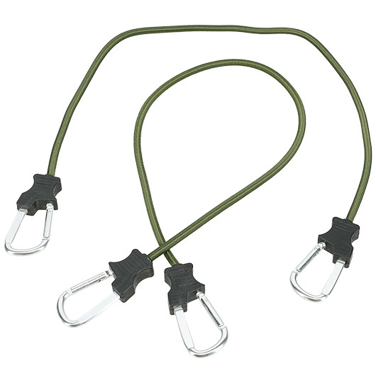 Fosco- 2 Spanngurte mit Karabinerhaken 90 cm oliv