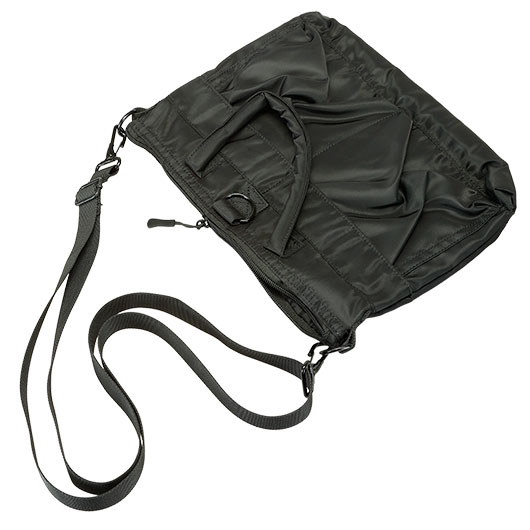 Mil-Tec kleine Flieger-Helmtasche mit Tragegurt im Military Style schwarz Bild 3