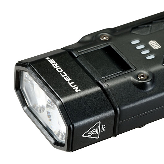 Nitecore aufladbare Taschenlampe Winkellampe EDC09 1600 Lumen inkl. USB-C Ladekabel,Fangschnur & Diffusor Bild 4