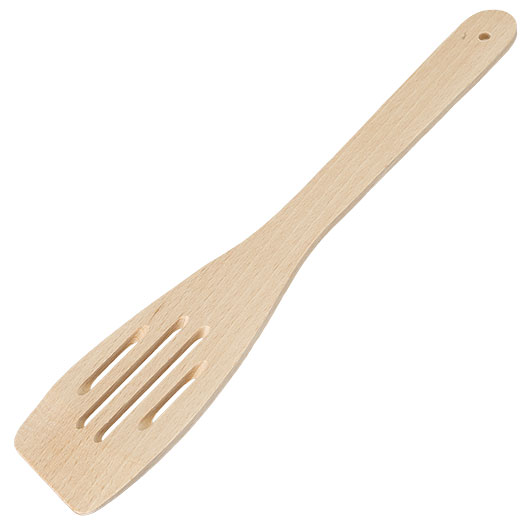 MFH Pfannenwender aus Buchenholz geschlitzt 28 cm