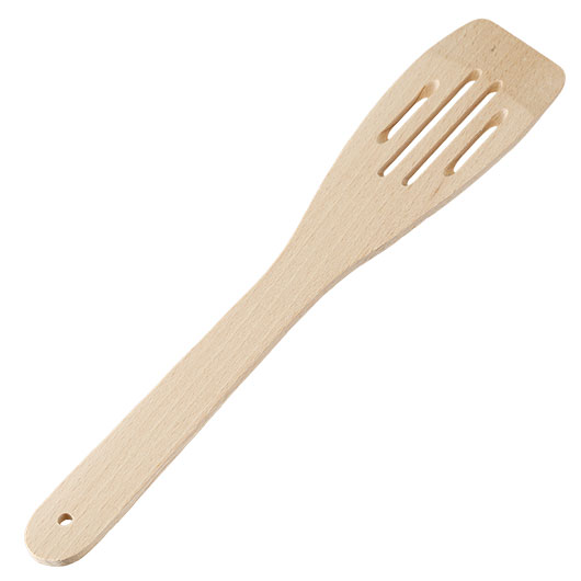 MFH Pfannenwender aus Buchenholz geschlitzt 28 cm Bild 1