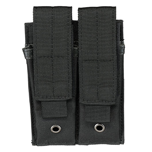 Romantac Universal Doppel-Pistolenmagazintasche Nylon mit Molle-Schlaufen schwarz