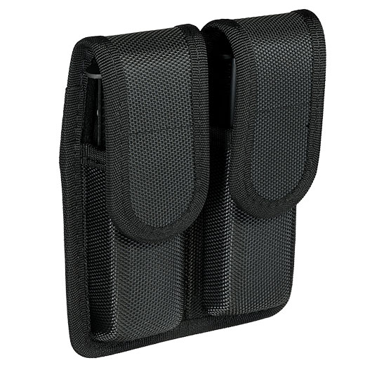 Romantac Universal Doppel-Pistolenmagazintasche Nylon mit G�rtelhalterung schwarz Bild 3