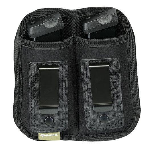 Romantac IWB Neopren Doppel-Pistolenmagazintasche Innenbund verdeckt schwarz Bild 4