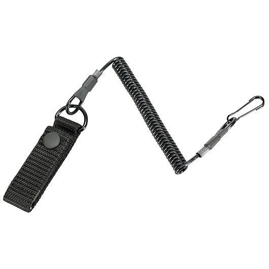 Romantac Tactical Universal Lanyard / Fangriemen mit Schlaufe f. G�rtel und Molle-Schlaufen schwarz