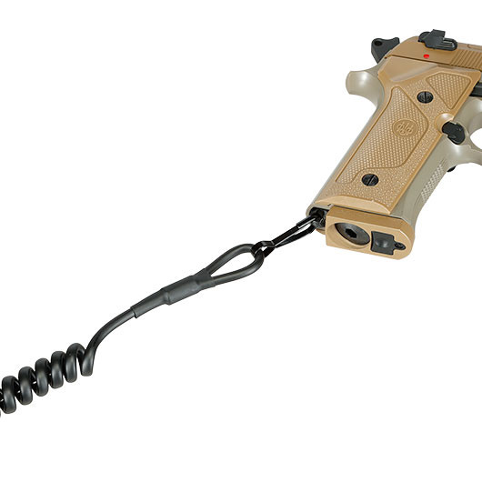 Romantac Tactical Pistol Lanyard / Fangriemen mit Clip und Schlaufe f�r G�rtel schwarz Bild 5