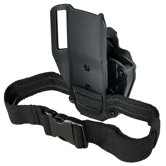 Romantac Modern Universal Tactical Holster Set mit Low Ride Plattform - f�r fast alle Full-Size / Compact Pistolen rechts schwar Bild 5