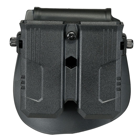 Romantac Universal Doppel-Magazinholster Polymer Paddle f. Single- / Double-Stack Magazine schwarz