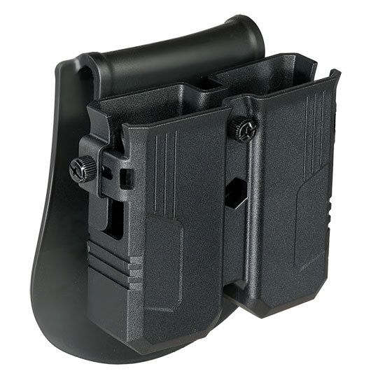 Romantac Universal Doppel-Magazinholster Polymer Paddle f. Single- / Double-Stack Magazine schwarz Bild 3